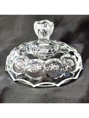 VTG Moon and Stars Lid for a Compote Candy Dish *REPLACEMENT LID ONLY* 6 inch